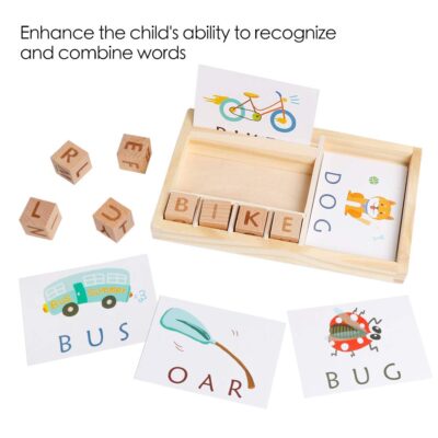 Wooden Spelling Game (Educational Puzzle Toy) - Image 9