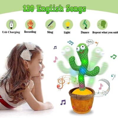 Dancing Copycat Cactus Toy with Music and Light - Image 3