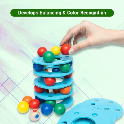 Plastic Balancing Ball Tower Game - Image 9