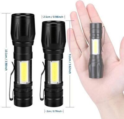 USB Charge Zoomable LED Torch Light (500 Meter Range) - Image 5