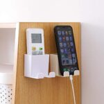 Wall-Mounted Mobile Phone Charging Stand with Hook