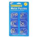 Brain Teaser Metal Puzzles (6 Pieces)