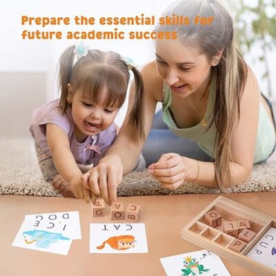 Wooden Spelling Game (Educational Puzzle Toy) - Image 3