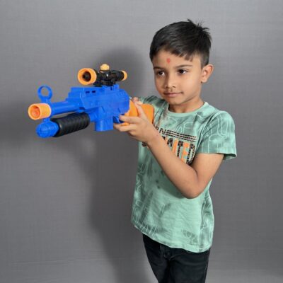 Kids Shooting Gun (Big Plastic Toy Gun for Kids) - Image 5