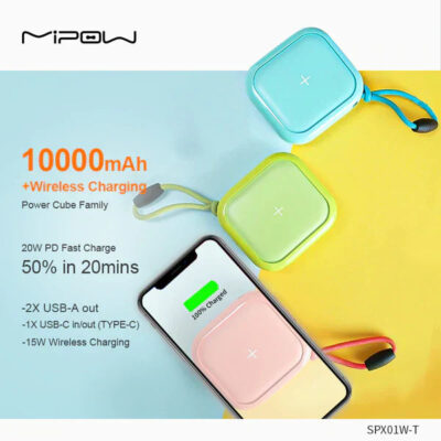 Mipow Power Cube 10000 Wireless Power Bank - Image 2