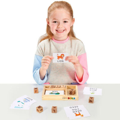 Wooden Spelling Game (Educational Puzzle Toy) - Image 6