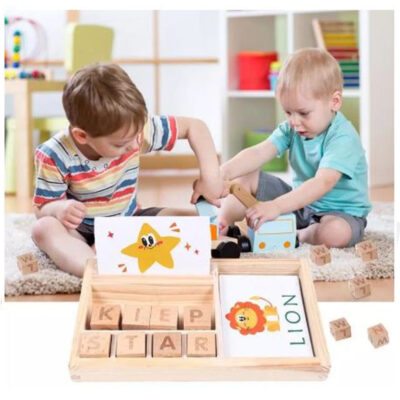 Wooden Spelling Game (Educational Puzzle Toy)